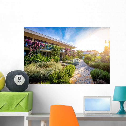 Hotel garden and terrace Wall Mural