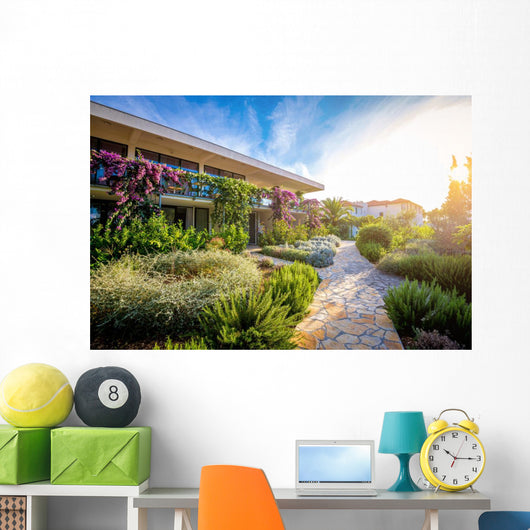 Hotel garden and terrace Wall Mural