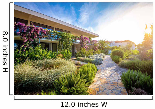 Hotel garden and terrace Wall Mural