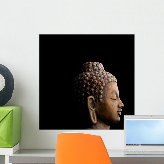 Profile Buddha Black Wall Decal