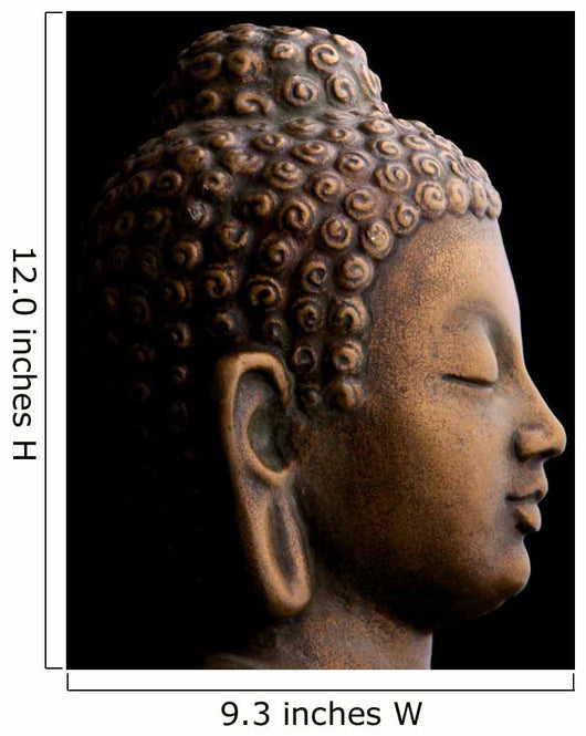 Profile Buddha Black Wall Decal