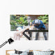 sparking worker side view Wall Mural