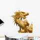Golden Chinese dragon Wall Decal