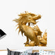 Golden Chinese dragon Wall Decal