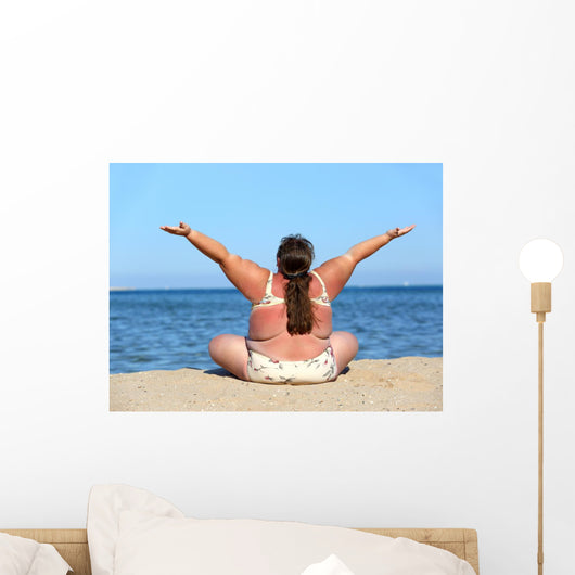 Woman Beach Wall Decal