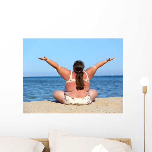 Woman Beach Wall Decal