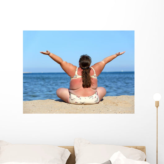 Woman Beach Wall Decal