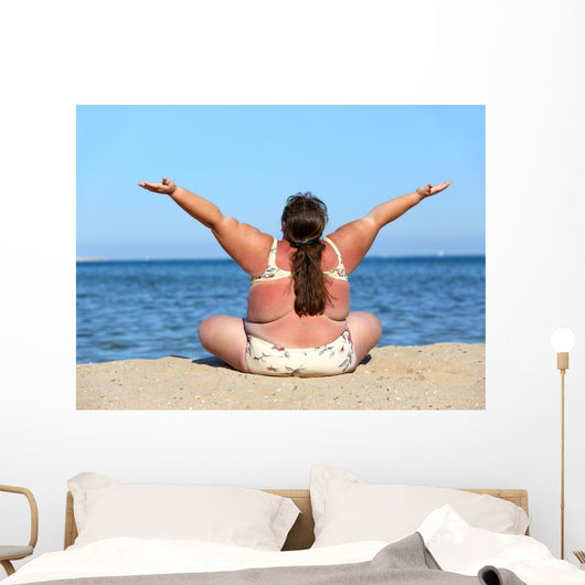 Woman Beach Wall Decal