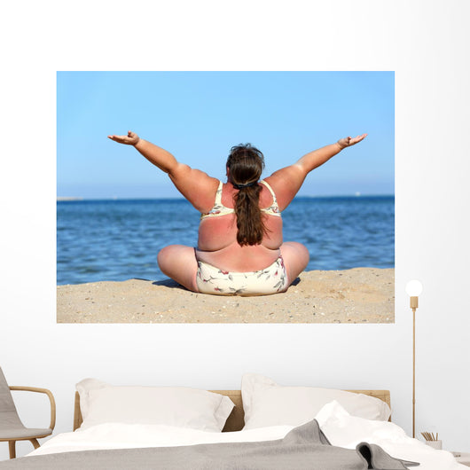 Woman Beach Wall Decal
