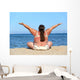 Woman Beach Wall Decal