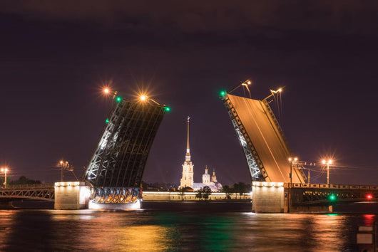 Open Drawbridge Night St Wall Decal