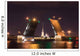 Open Drawbridge Night St Wall Decal