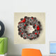 Card with Wreath Fir Wall Decal