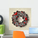 Card with Wreath Fir Wall Decal