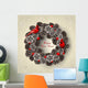 Card with Wreath Fir Wall Decal