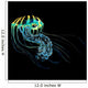Yellow Blue Jellyfish Wall Mural