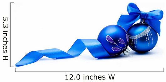 Two Blue Christmas Ball