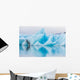 Detail view of iceberg in ice lagoon - Jokulsarlon, Iceland. Wall Mural