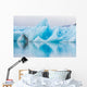 Detail view of iceberg in ice lagoon - Jokulsarlon, Iceland. Wall Mural