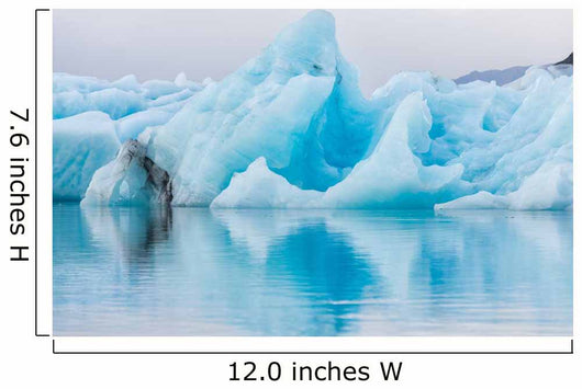 Detail view of iceberg in ice lagoon - Jokulsarlon, Iceland. Wall Mural