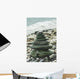 Stacked Sea Stones Wall Mural