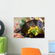 Chef cooking wok Wall Mural