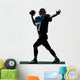 quarterback american throwing football player man silhouette Wall Decal
