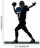 quarterback american throwing football player man silhouette Wall Decal