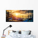 Panoramic view of Venice with gondolas at sunrise Wall Mural