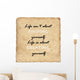 Inspirational motivating quote on old paper background Wall Decal