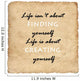 Inspirational motivating quote on old paper background Wall Decal