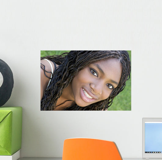 smiling teen girl Wall Mural