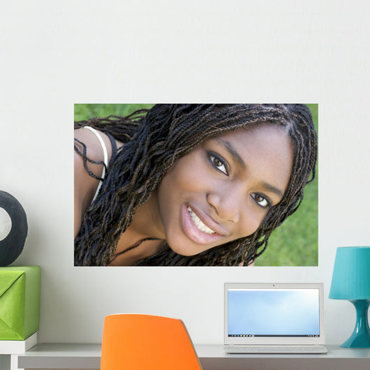 smiling teen girl Wall Mural