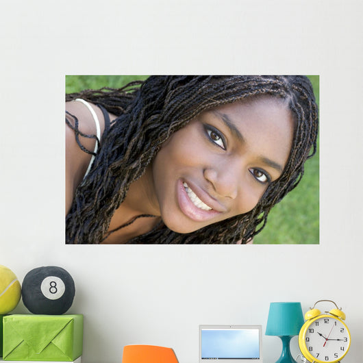 smiling teen girl Wall Mural