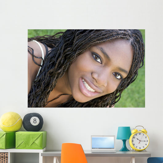 smiling teen girl Wall Mural