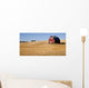 Red Farm Barn Cut Straw Just Harvested Wall Mural