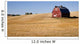 Red Farm Barn Cut Straw Just Harvested Wall Mural