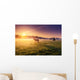 horses grazing on pasture Wall Mural