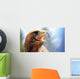 mighty Eagle with its beak wide open Wall Mural