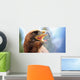mighty Eagle with its beak wide open Wall Mural