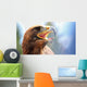 mighty Eagle with its beak wide open Wall Mural