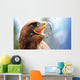 mighty Eagle with its beak wide open Wall Mural