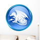 Dragon Zodiac Icon Blue