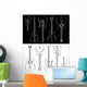 set of guitar and violin Wall Mural