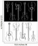 set of guitar and violin Wall Mural