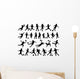 Children Playing Soccer Vector Wall Stickers