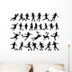 Children Playing Soccer Vector Wall Stickers
