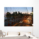 new york,brooklyn bridge Wall Mural