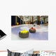 Curling stones on an indoor rink Wall Mural
