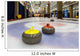 Curling stones on an indoor rink Wall Mural